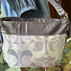 Coach f14711 Optic convertible Zoe bag shoulder bag   satchel  Lilac  rare color